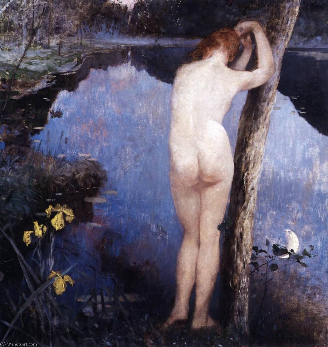 Wikioo.org - The Encyclopedia of Fine Arts - Painting, Artwork by Eilif Peterssen - Nocturne