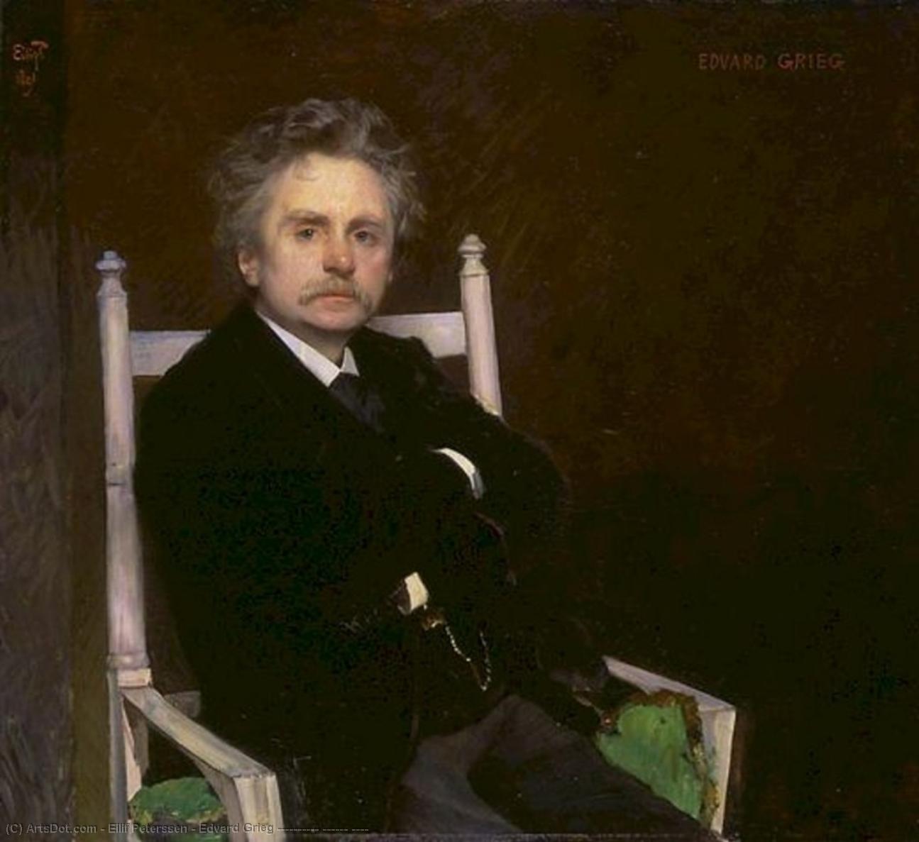 Wikioo.org - The Encyclopedia of Fine Arts - Painting, Artwork by Eilif Peterssen - Edvard Grieg Беларуская Эдвард Грыг