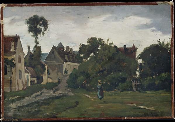 Wikioo.org - The Encyclopedia of Fine Arts - Painting, Artwork by Charles François Daubigny - View at Auvers sur Oise