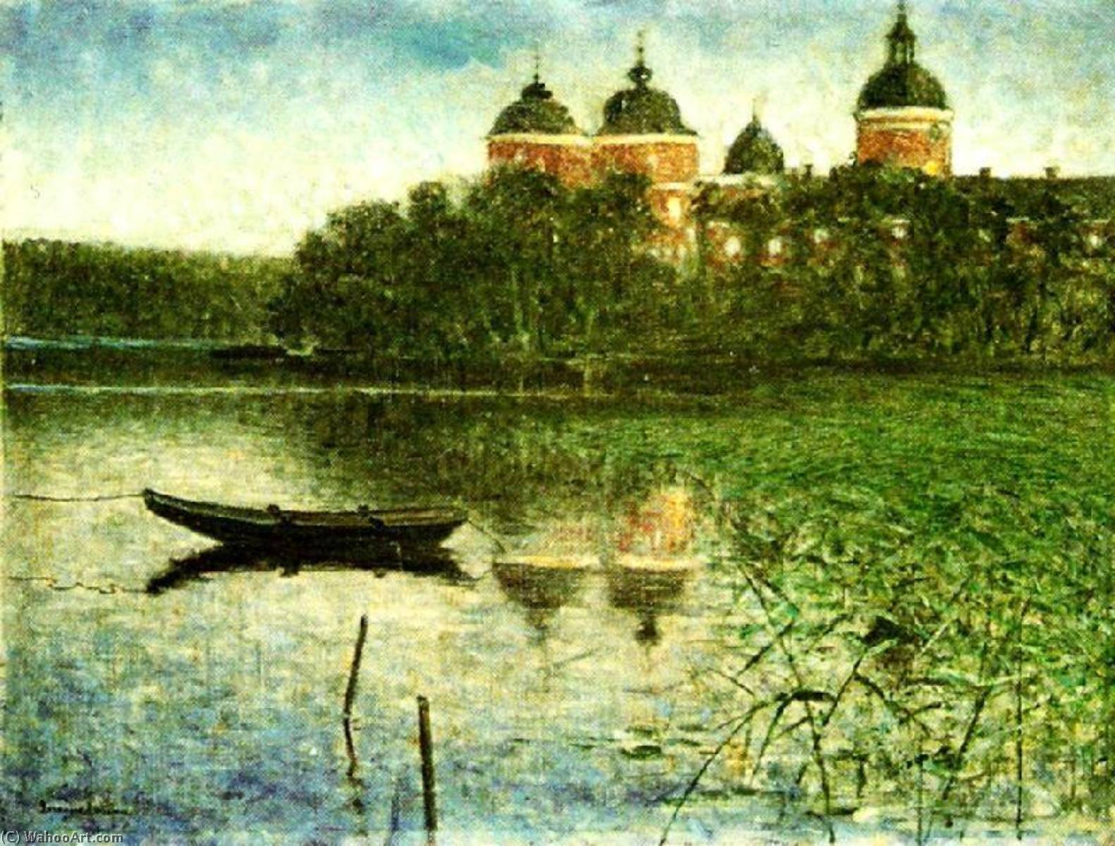 Wikioo.org - The Encyclopedia of Fine Arts - Painting, Artwork by Eugene Jansson - Gripsholm castle
