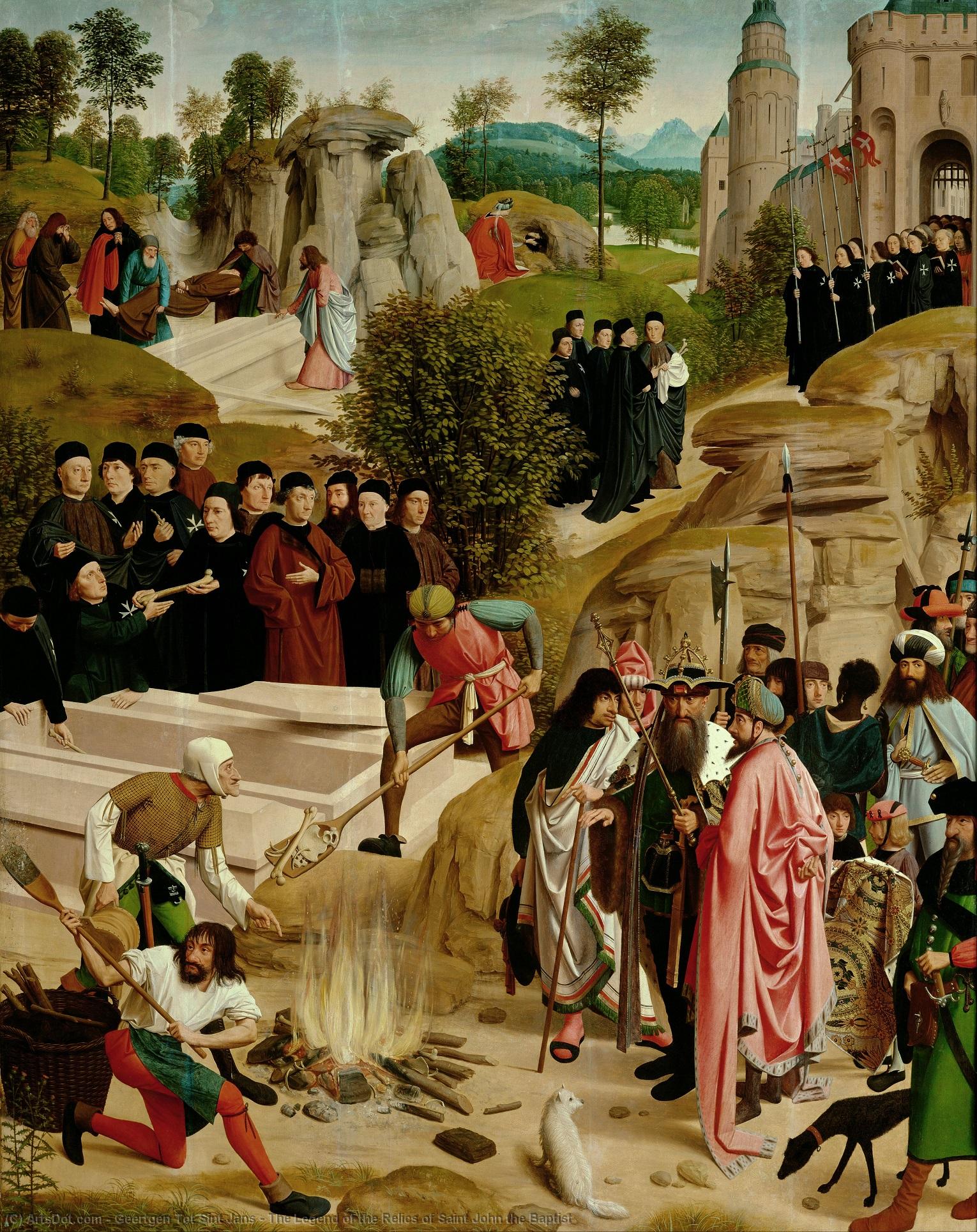 Wikioo.org - The Encyclopedia of Fine Arts - Painting, Artwork by Geertgen Tot Sint Jans - The Legend of the Relics of Saint John the Baptist