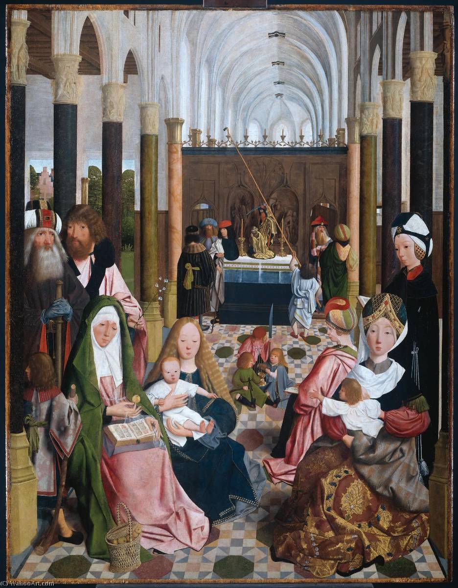 Wikioo.org - The Encyclopedia of Fine Arts - Painting, Artwork by Geertgen Tot Sint Jans - The Holy Kinship