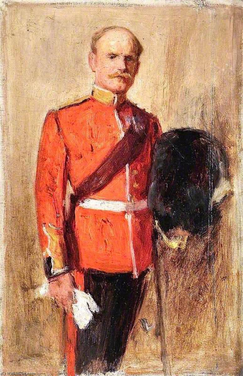 Wikioo.org - The Encyclopedia of Fine Arts - Painting, Artwork by George Agnew Reid - Man in Guards' Uniform