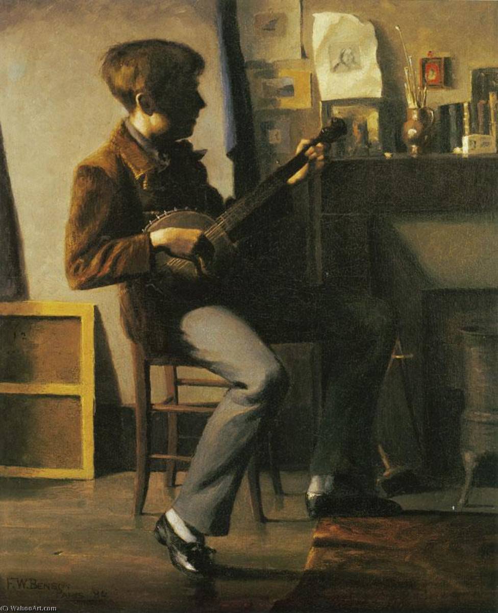 Wikioo.org - The Encyclopedia of Fine Arts - Painting, Artwork by Frank Weston Benson - Portrait of Joseph Lindon Smith