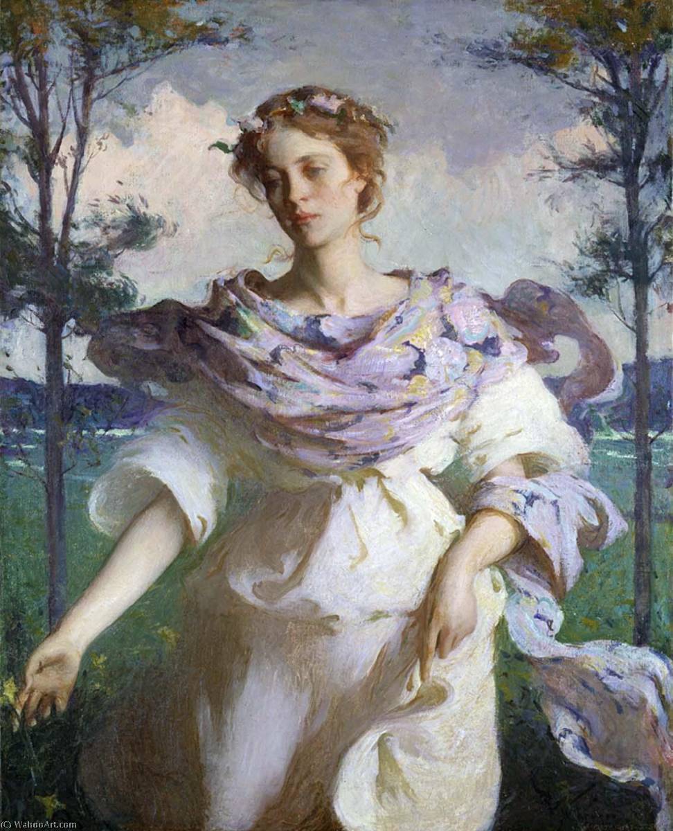Wikioo.org - The Encyclopedia of Fine Arts - Painting, Artwork by Frank Weston Benson - Summer