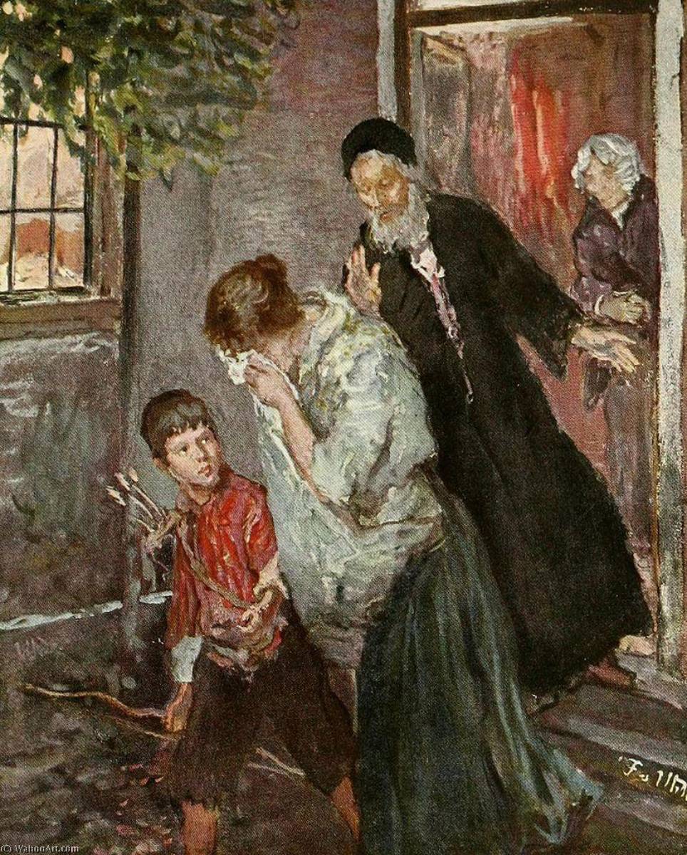 Wikioo.org - The Encyclopedia of Fine Arts - Painting, Artwork by Fritz Von Uhde - The Expulsion of Hagar
