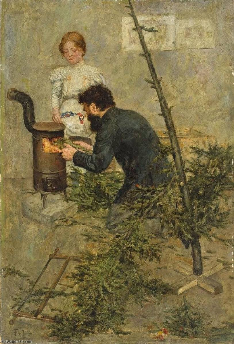 Wikioo.org - The Encyclopedia of Fine Arts - Painting, Artwork by Fritz Von Uhde - After christmas