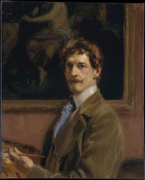 Wikioo.org - The Encyclopedia of Fine Arts - Painting, Artwork by Frederick William Macmonnies - Self portrait