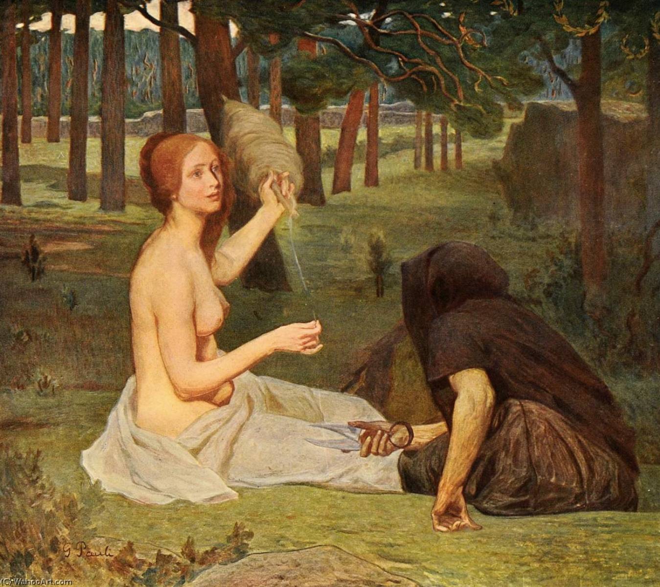 WikiOO.org - אנציקלופדיה לאמנויות יפות - ציור, יצירות אמנות Georg Pauli - Fate, Life, Truth, Beauty