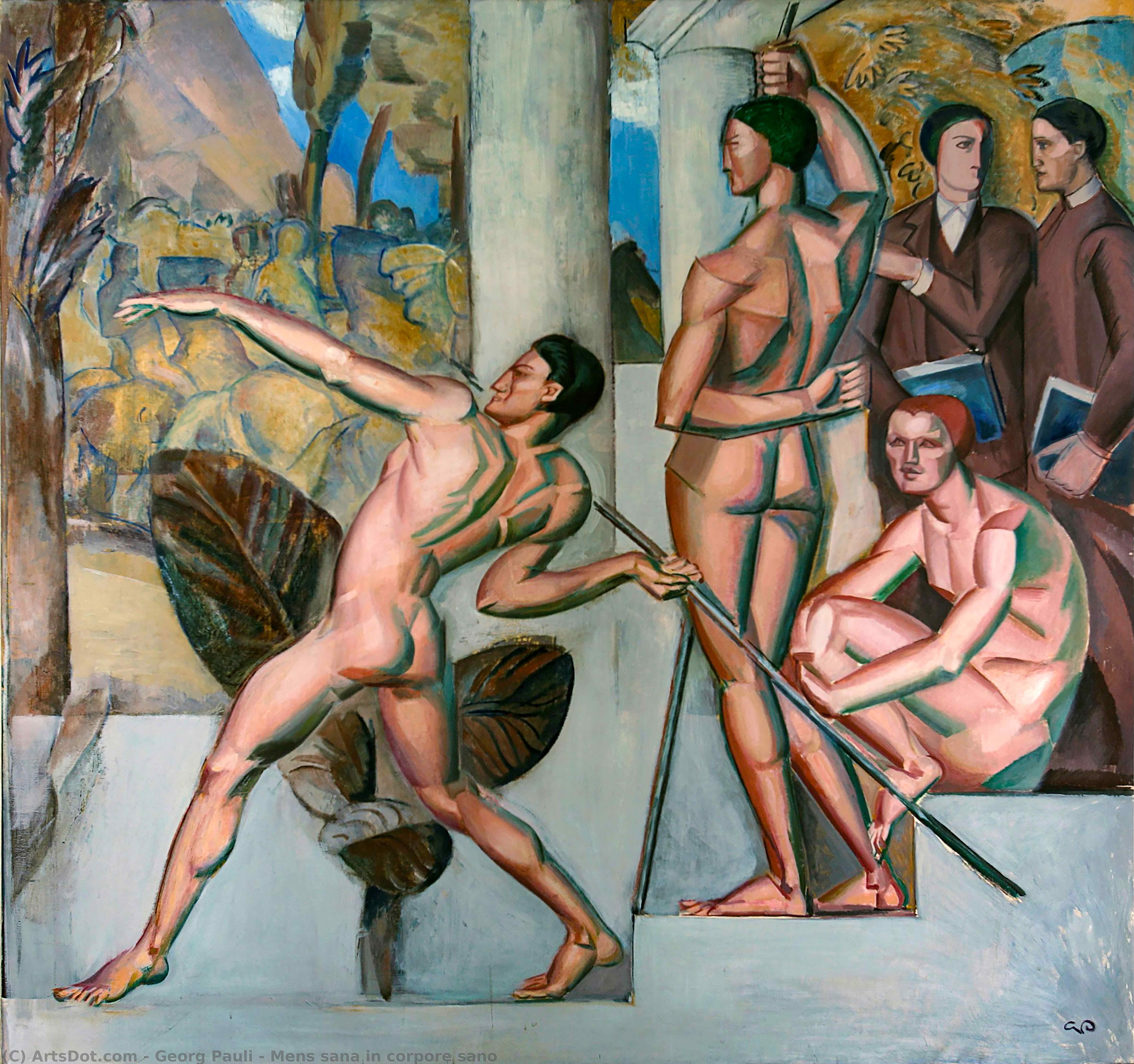 WikiOO.org - Enciclopedia of Fine Arts - Pictura, lucrări de artă Georg Pauli - Mens sana in corpore sano