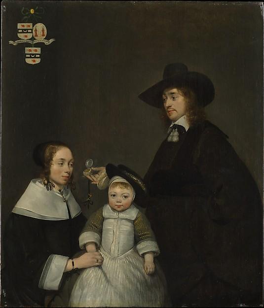WikiOO.org - Enciklopedija likovnih umjetnosti - Slikarstvo, umjetnička djela Gerard Ter Borch The Younger - The Van Moerkerken Family