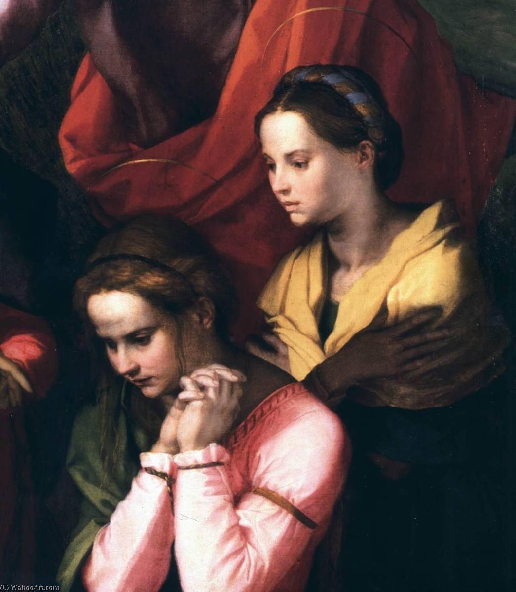 Wikioo.org - The Encyclopedia of Fine Arts - Painting, Artwork by Andrea Del Sarto - Pietà with Saints (detail)