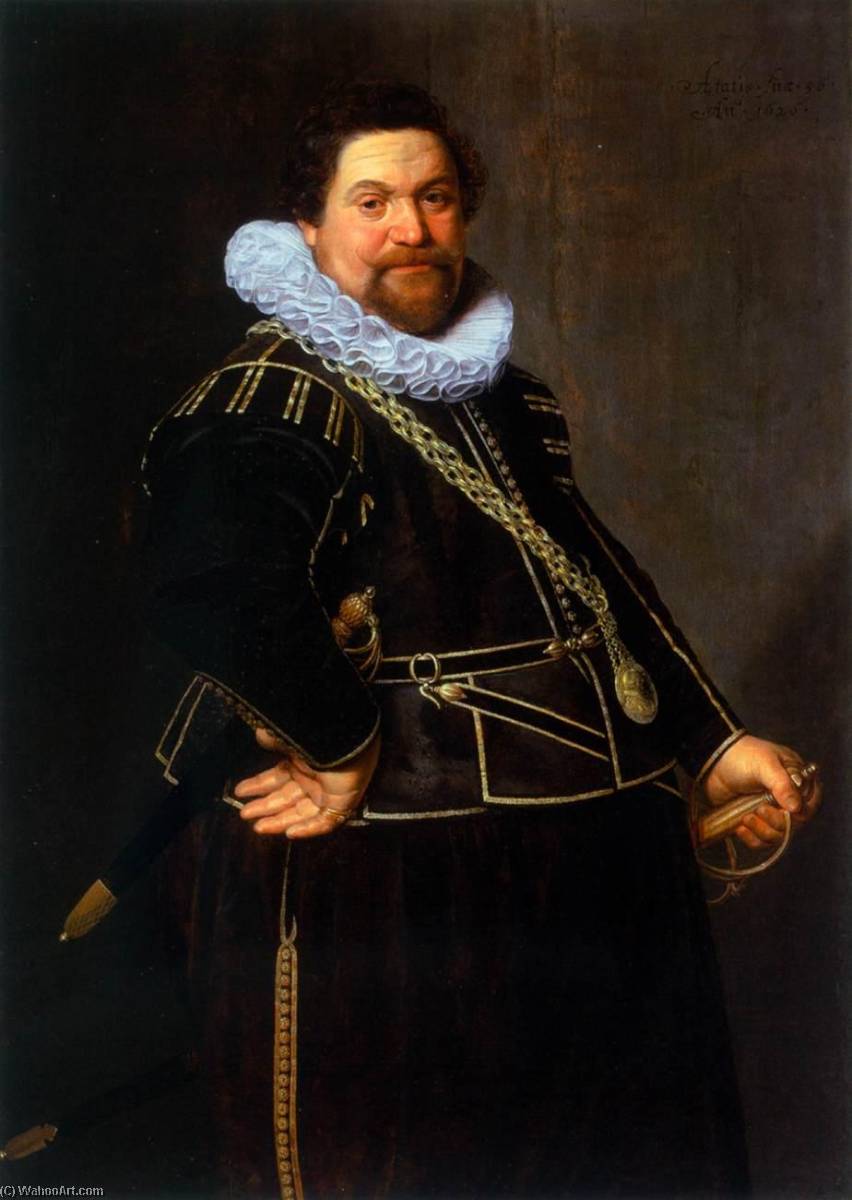 Wikioo.org - The Encyclopedia of Fine Arts - Painting, Artwork by Nicolaes Eliasz Pickenoy - Portrait of a Man
