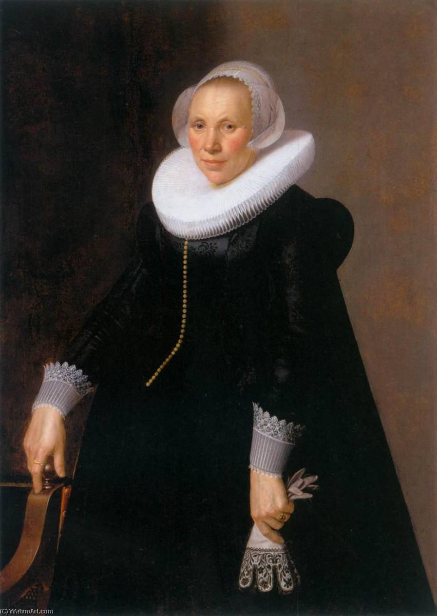 Wikioo.org - The Encyclopedia of Fine Arts - Painting, Artwork by Nicolaes Eliasz Pickenoy - Portrait of a Woman