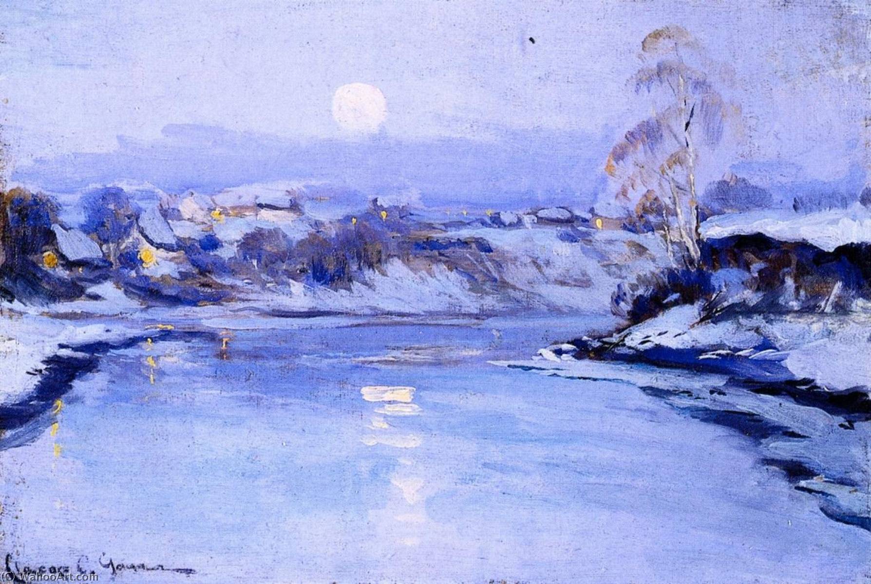 Wikioo.org - The Encyclopedia of Fine Arts - Painting, Artwork by Clarence Alphonse Gagnon - Moonrise