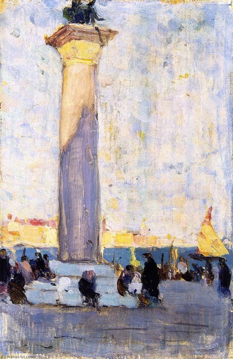 Wikioo.org - The Encyclopedia of Fine Arts - Painting, Artwork by Clarence Alphonse Gagnon - Last Rays, la Piazzetta, Venice