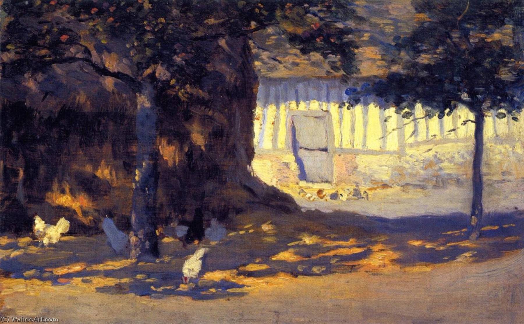 Wikioo.org - The Encyclopedia of Fine Arts - Painting, Artwork by Clarence Alphonse Gagnon - Farmyard, France