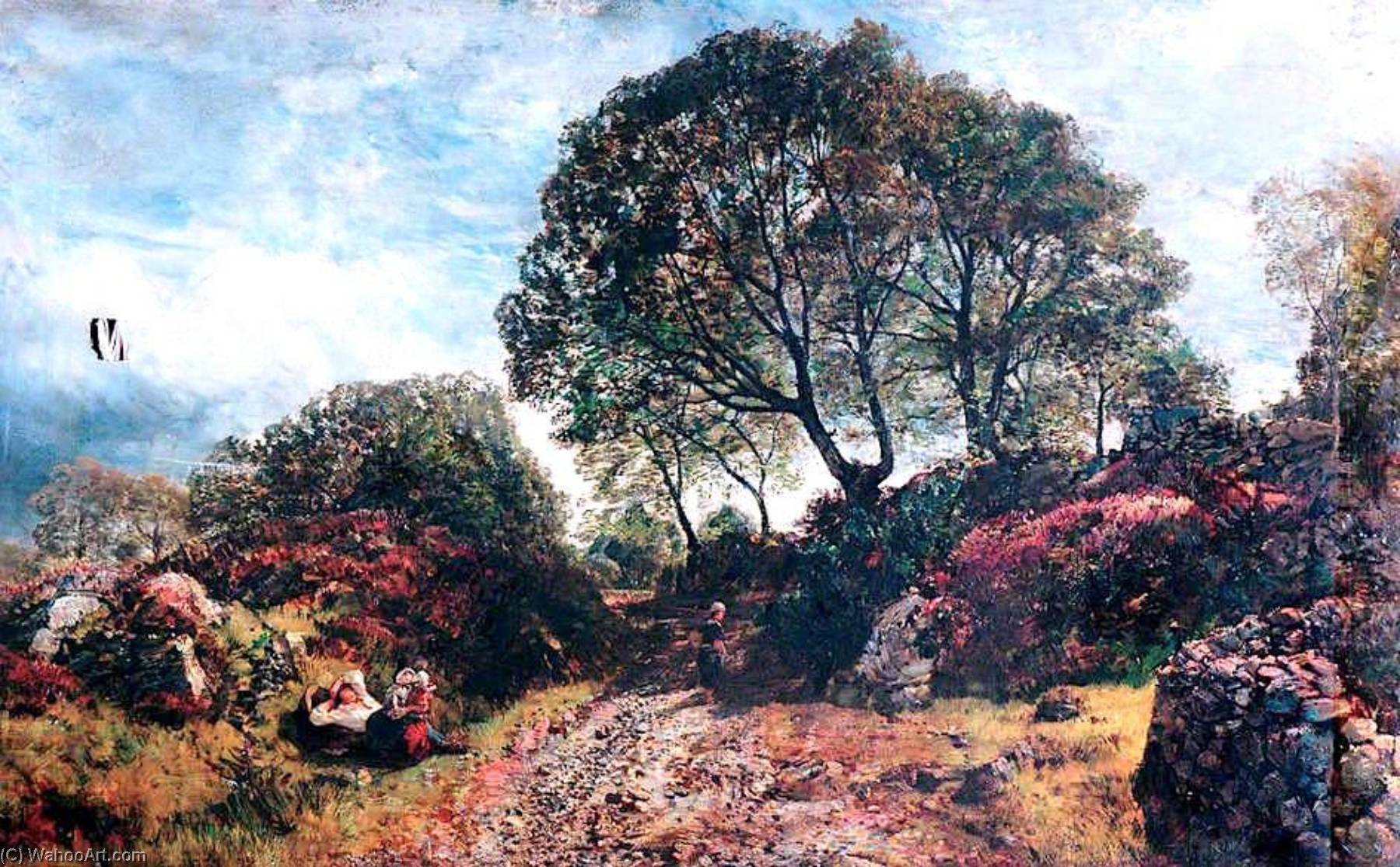 Wikioo.org - The Encyclopedia of Fine Arts - Painting, Artwork by Henry Mark Anthony - Landscape, Midday Rest