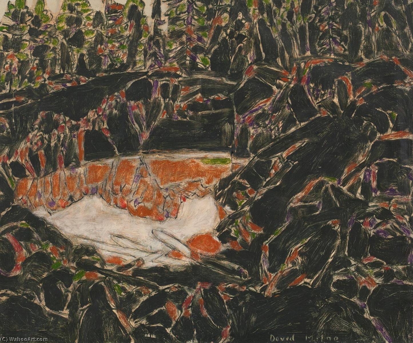 Wikioo.org - The Encyclopedia of Fine Arts - Painting, Artwork by David Brown Milne - Red Pool, Temagami, 1929