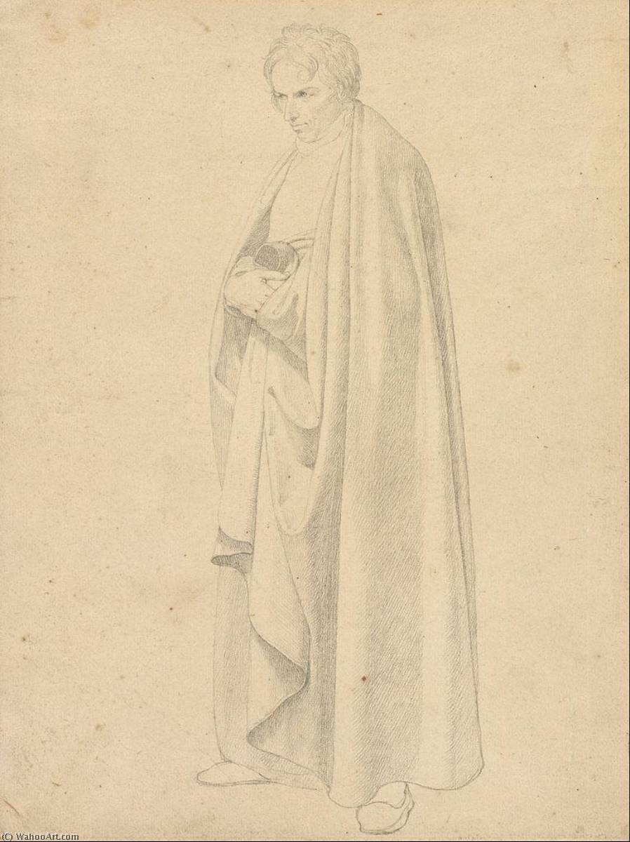 WikiOO.org - Encyclopedia of Fine Arts - Maalaus, taideteos Friedrich Wilhelm Schadow - Joseph Wintergerst in a Floor Length Coat