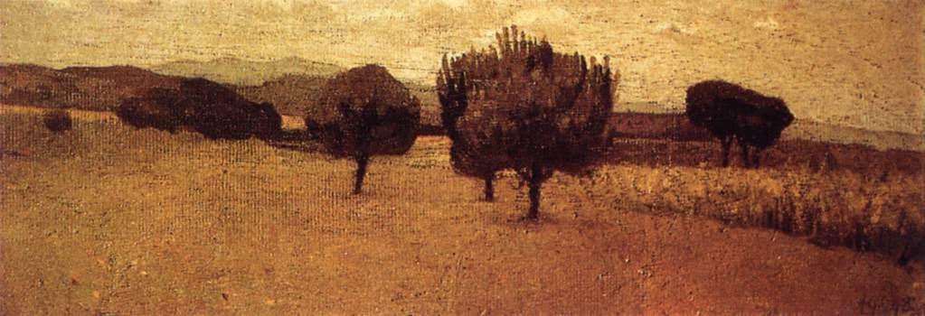 Wikioo.org - The Encyclopedia of Fine Arts - Painting, Artwork by Giuseppe Abbati - Landscape at Castiglioncello