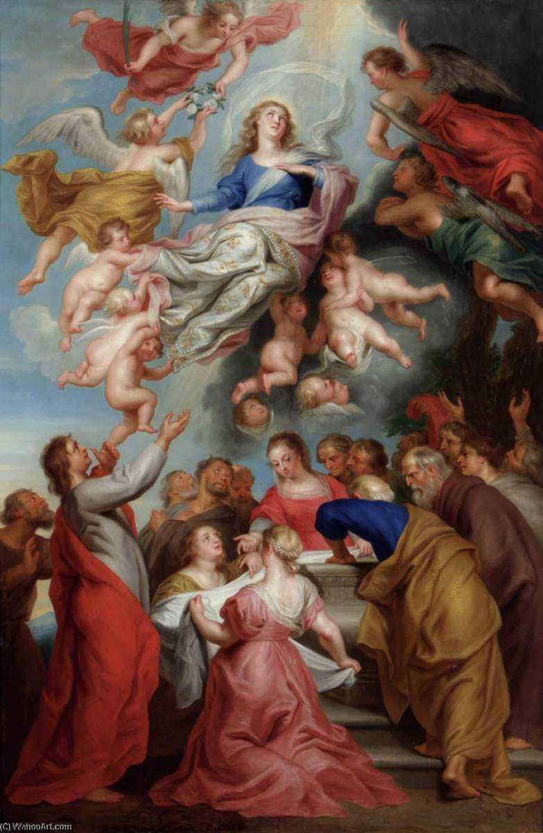 Wikioo.org - The Encyclopedia of Fine Arts - Painting, Artwork by Balthasar Beschey - Assumption of the Virgin