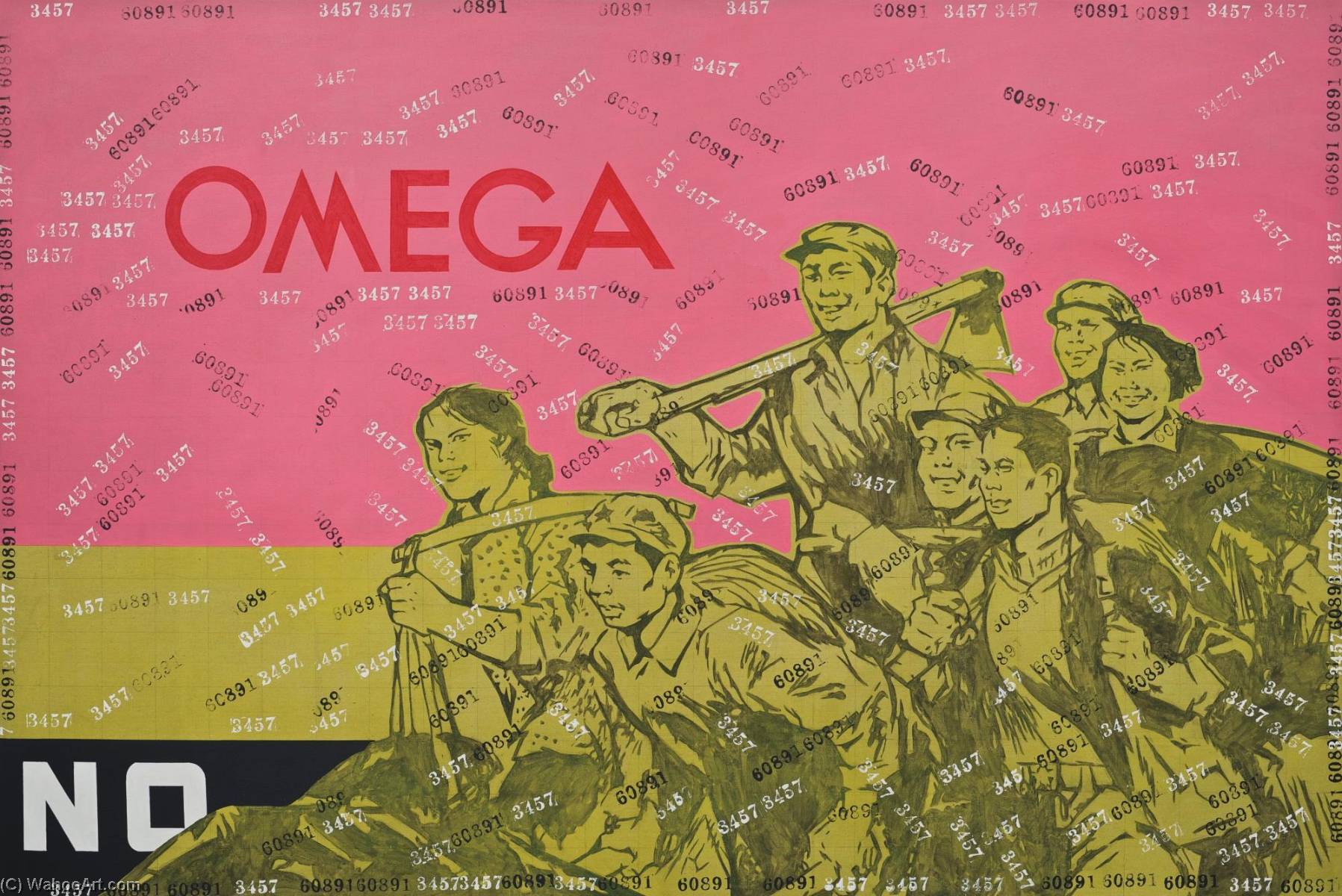 Wikioo.org - The Encyclopedia of Fine Arts - Painting, Artwork by Wang Guangyi - Great Criticism Series Omega