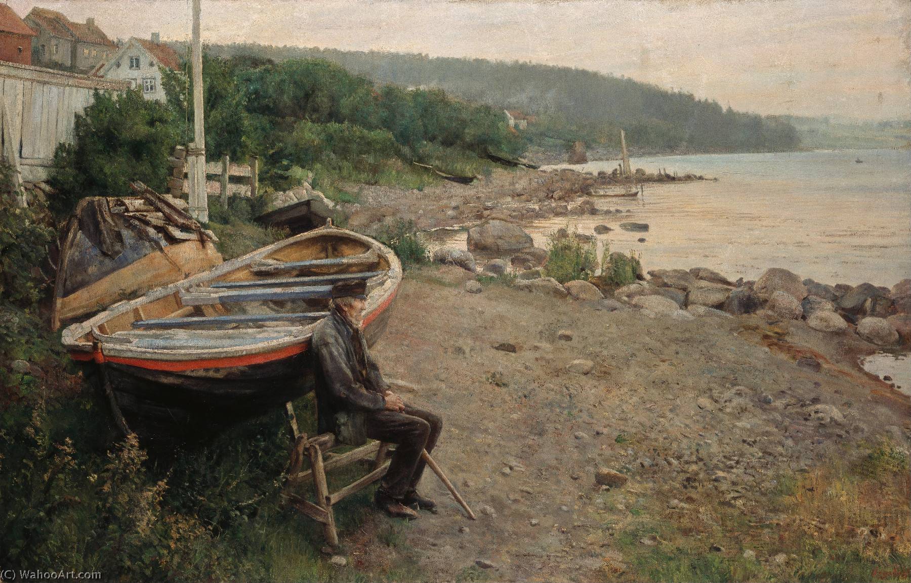 Wikioo.org - The Encyclopedia of Fine Arts - Painting, Artwork by Hans Heyerdahl - English View from Åsgårdstrand