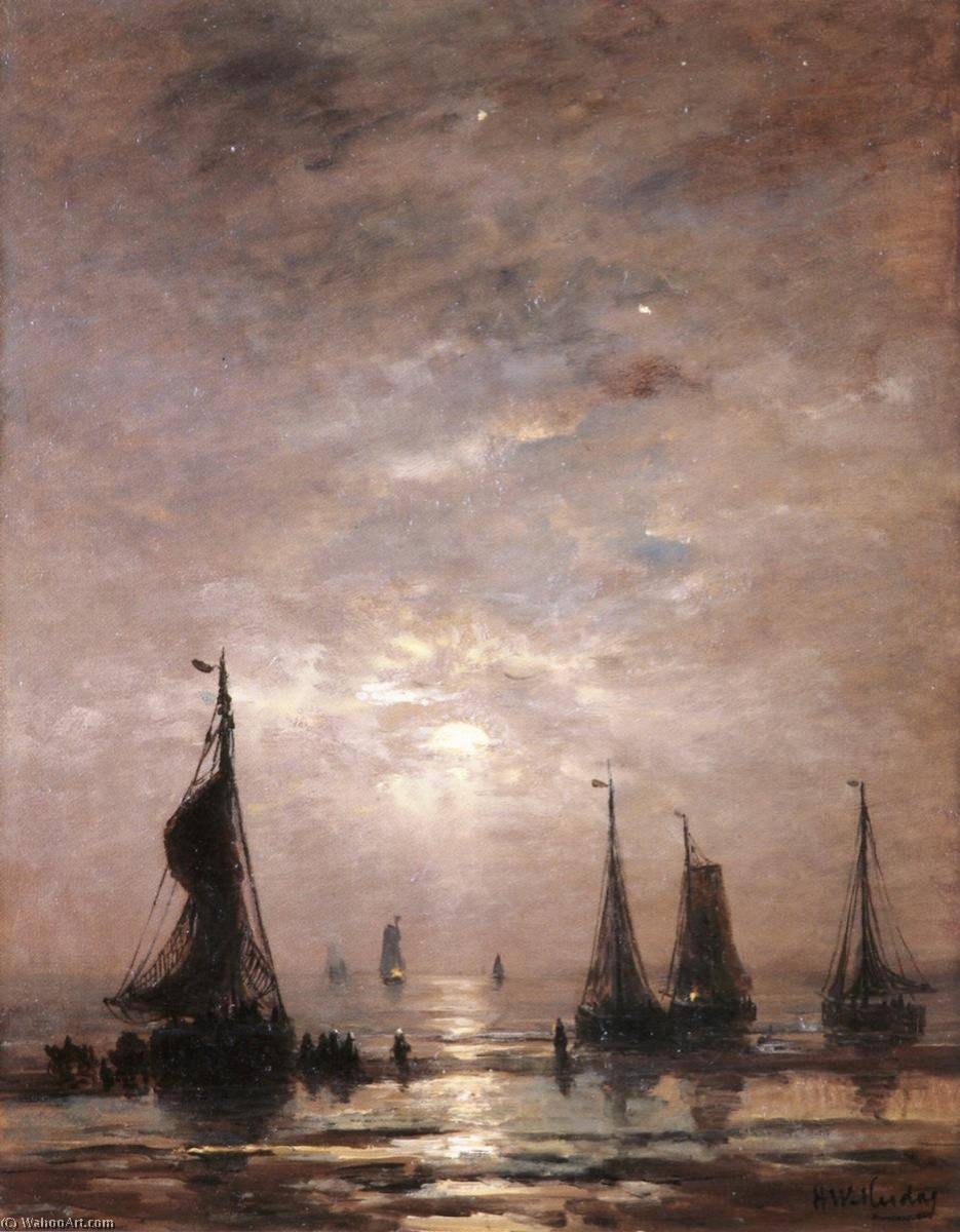 Wikioo.org - The Encyclopedia of Fine Arts - Painting, Artwork by Hendrik Willem Mesdag - Evening Mood