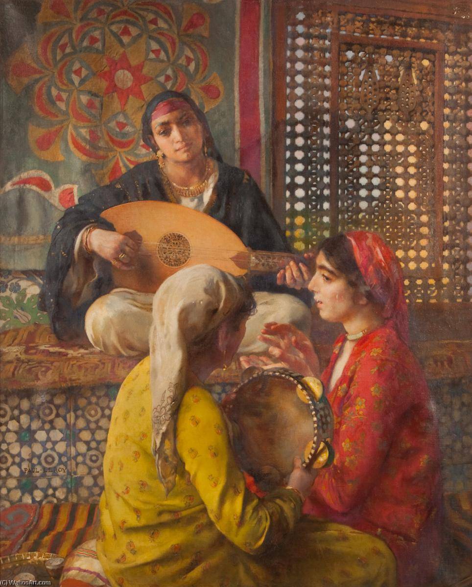 Wikioo.org - The Encyclopedia of Fine Arts - Painting, Artwork by Paul Alexandre Alfred Leroy - The Musicians