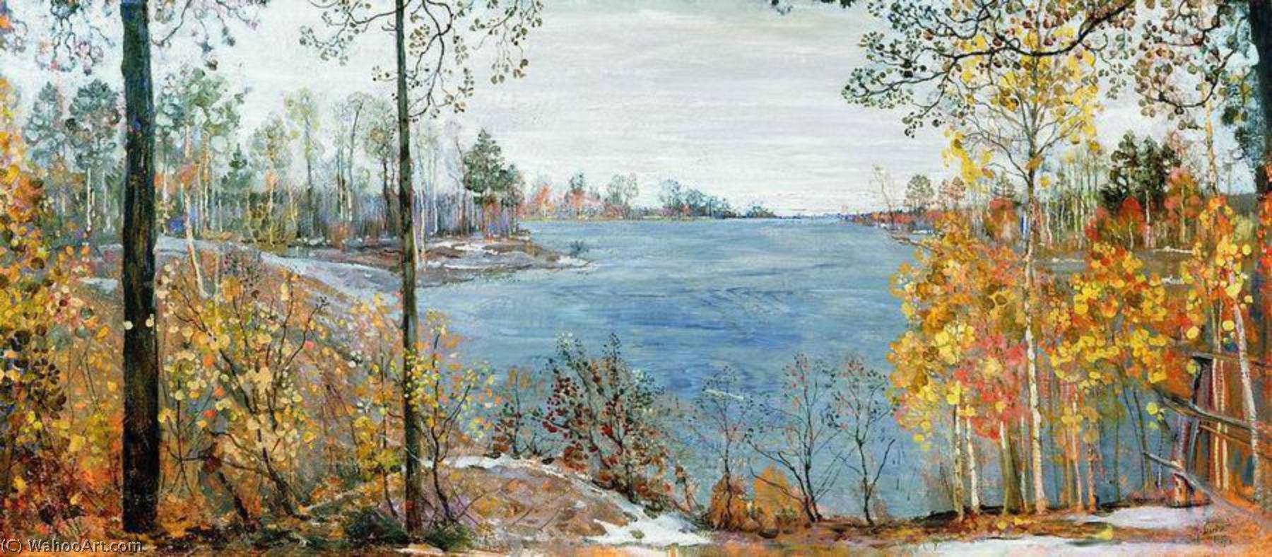 Wikioo.org - The Encyclopedia of Fine Arts - Painting, Artwork by Isaak Brodsky - Late Autumn