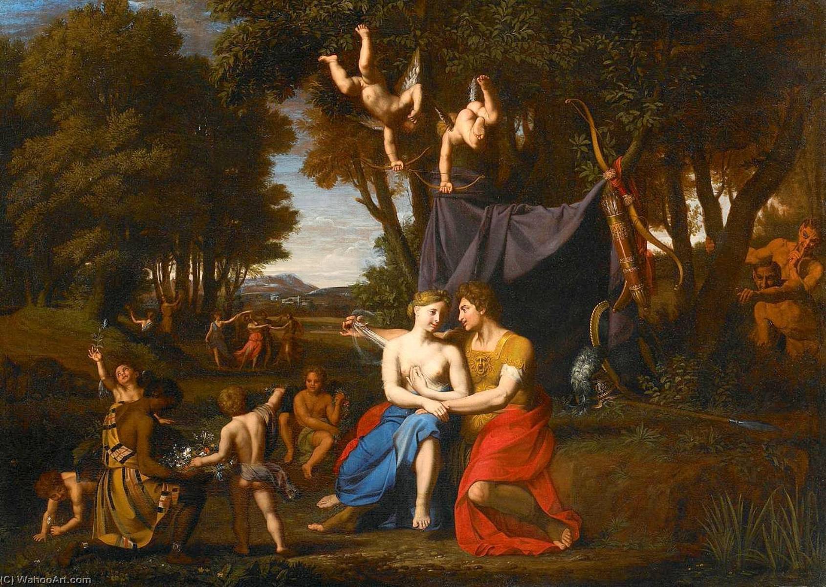 WikiOO.org - Enciclopédia das Belas Artes - Pintura, Arte por Nicolas Colombel - Mars and Venus