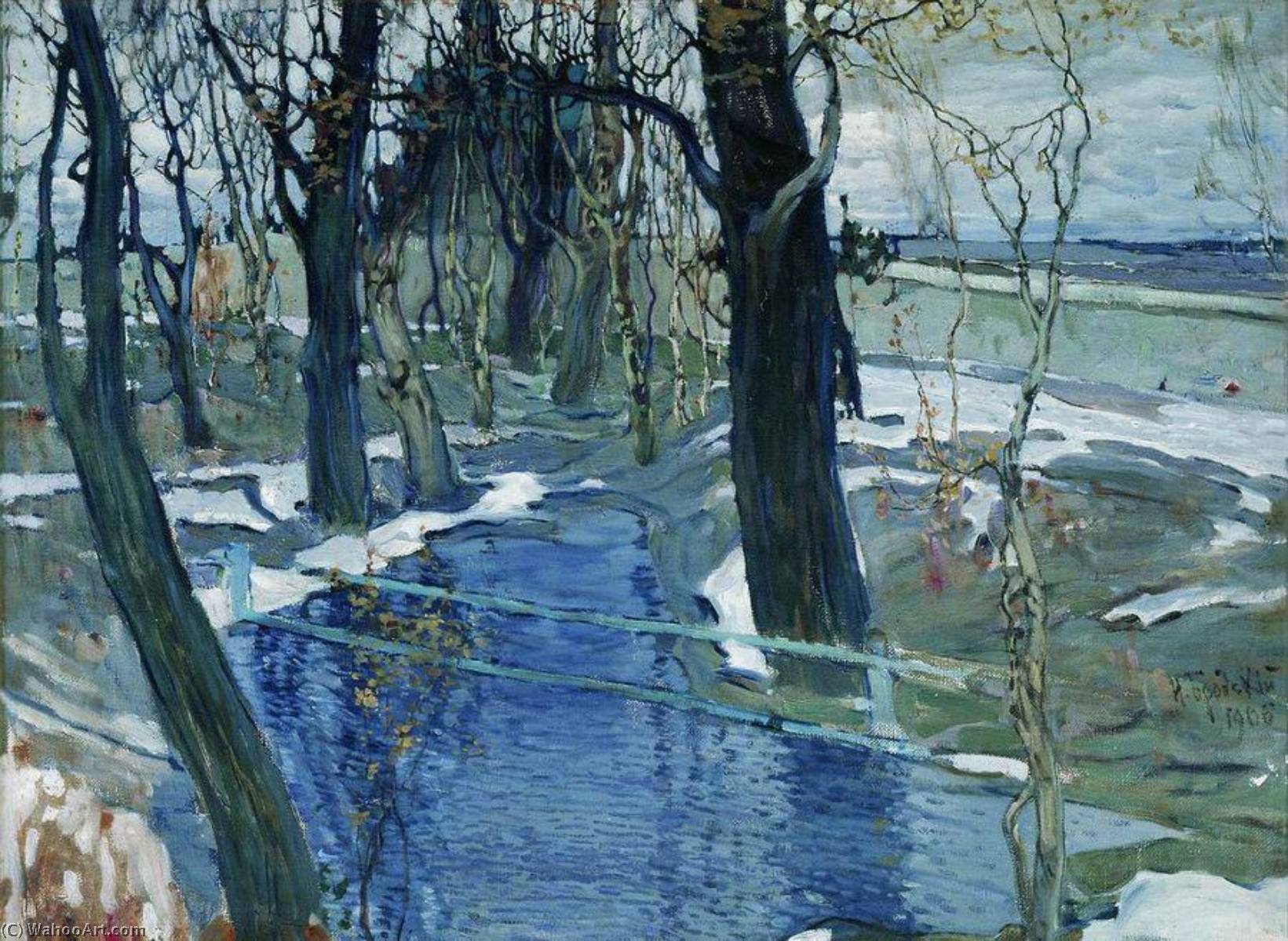 WikiOO.org - Encyclopedia of Fine Arts - Maalaus, taideteos Isaak Brodsky - Early Spring