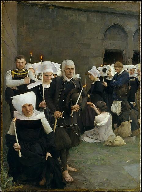 Wikioo.org - The Encyclopedia of Fine Arts - Painting, Artwork by Pascal-Adolphe-Jean Dagnan-Bouveret - The Pardon in Brittany