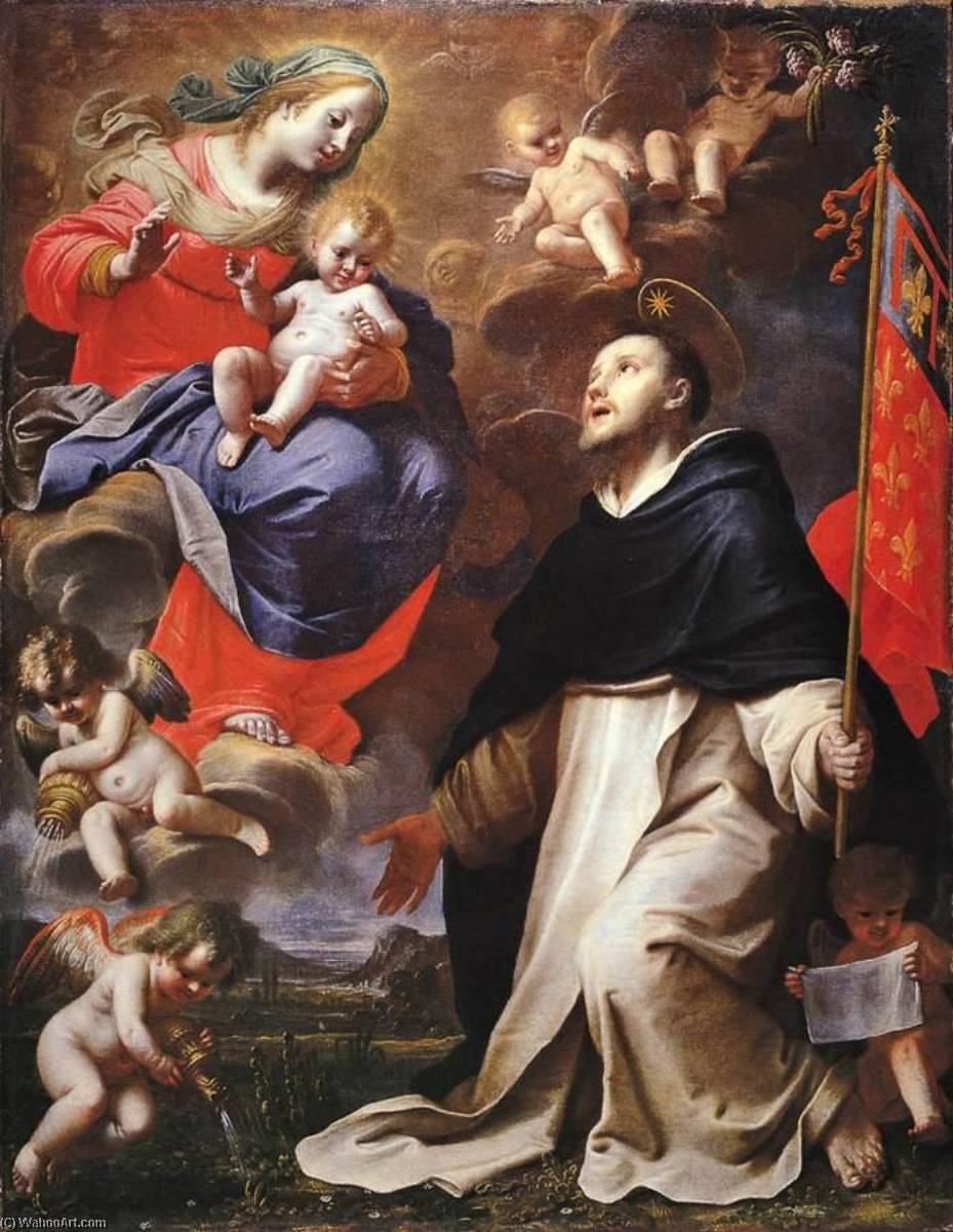 Wikioo.org - The Encyclopedia of Fine Arts - Painting, Artwork by Mario Balassi - The Virgin and Child Appear to St Dominic