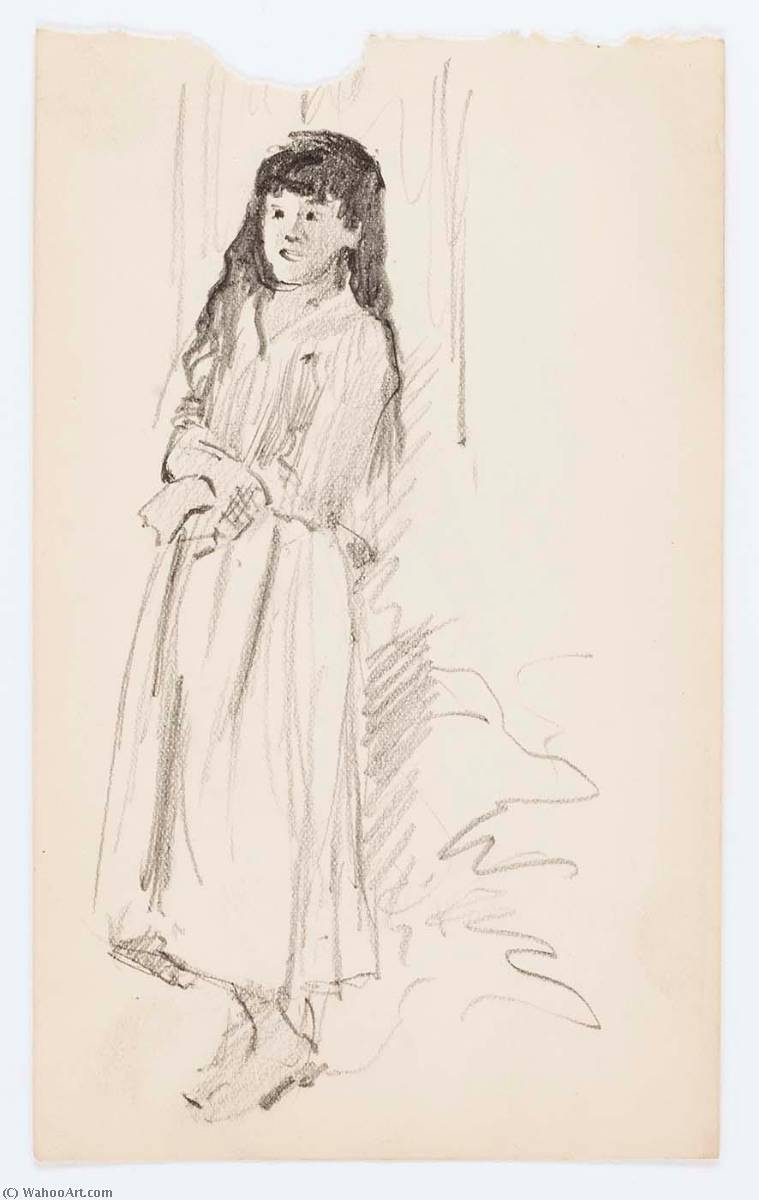 WikiOO.org - Encyclopedia of Fine Arts - Maleri, Artwork Howard Russell Butler - Untitled (Woman's Figure)