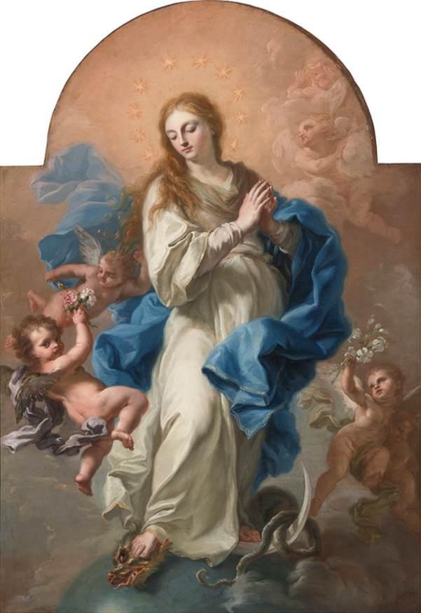Wikioo.org - The Encyclopedia of Fine Arts - Painting, Artwork by Giuseppe Bonito - Immaculate Conception