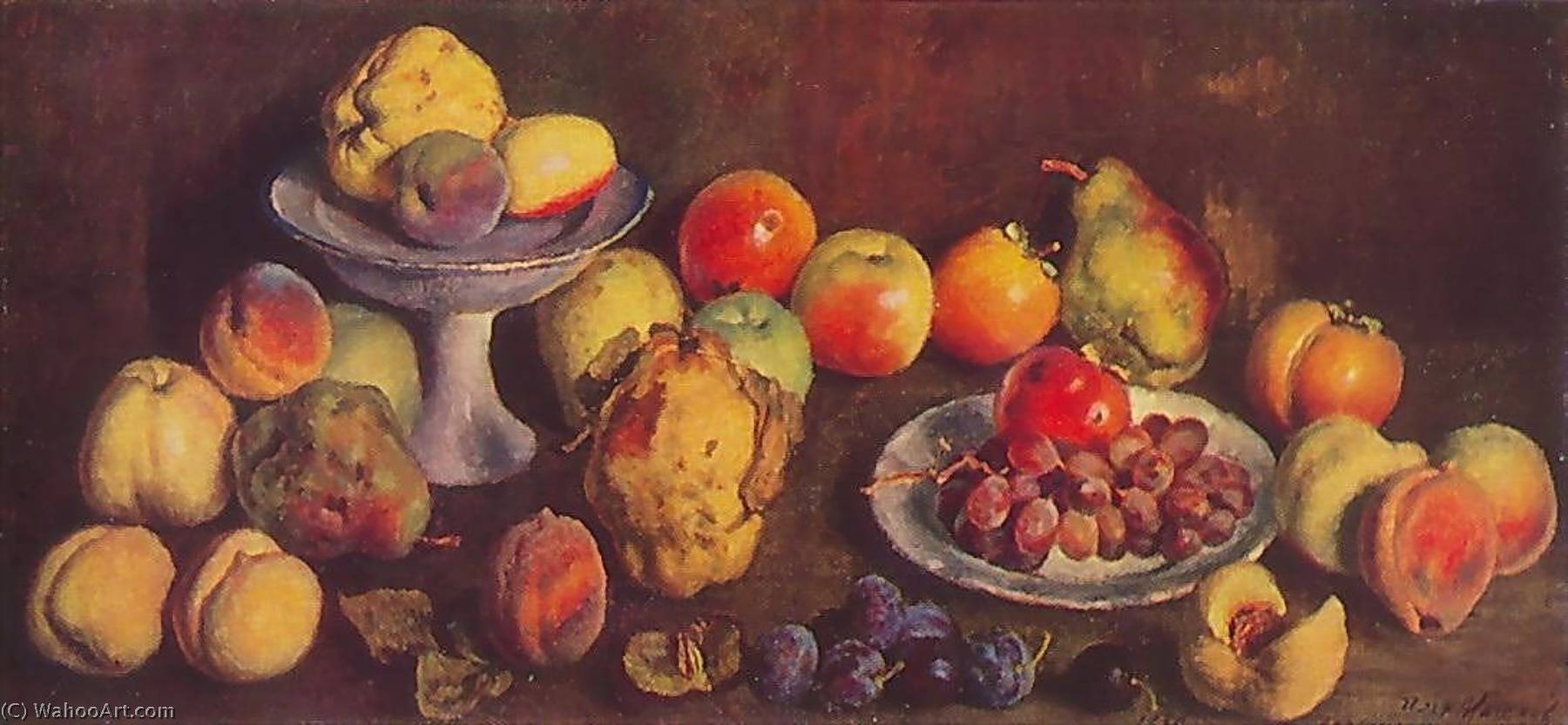 Wikioo.org - The Encyclopedia of Fine Arts - Painting, Artwork by Ilya Ivanovich Mashkov - Fruit