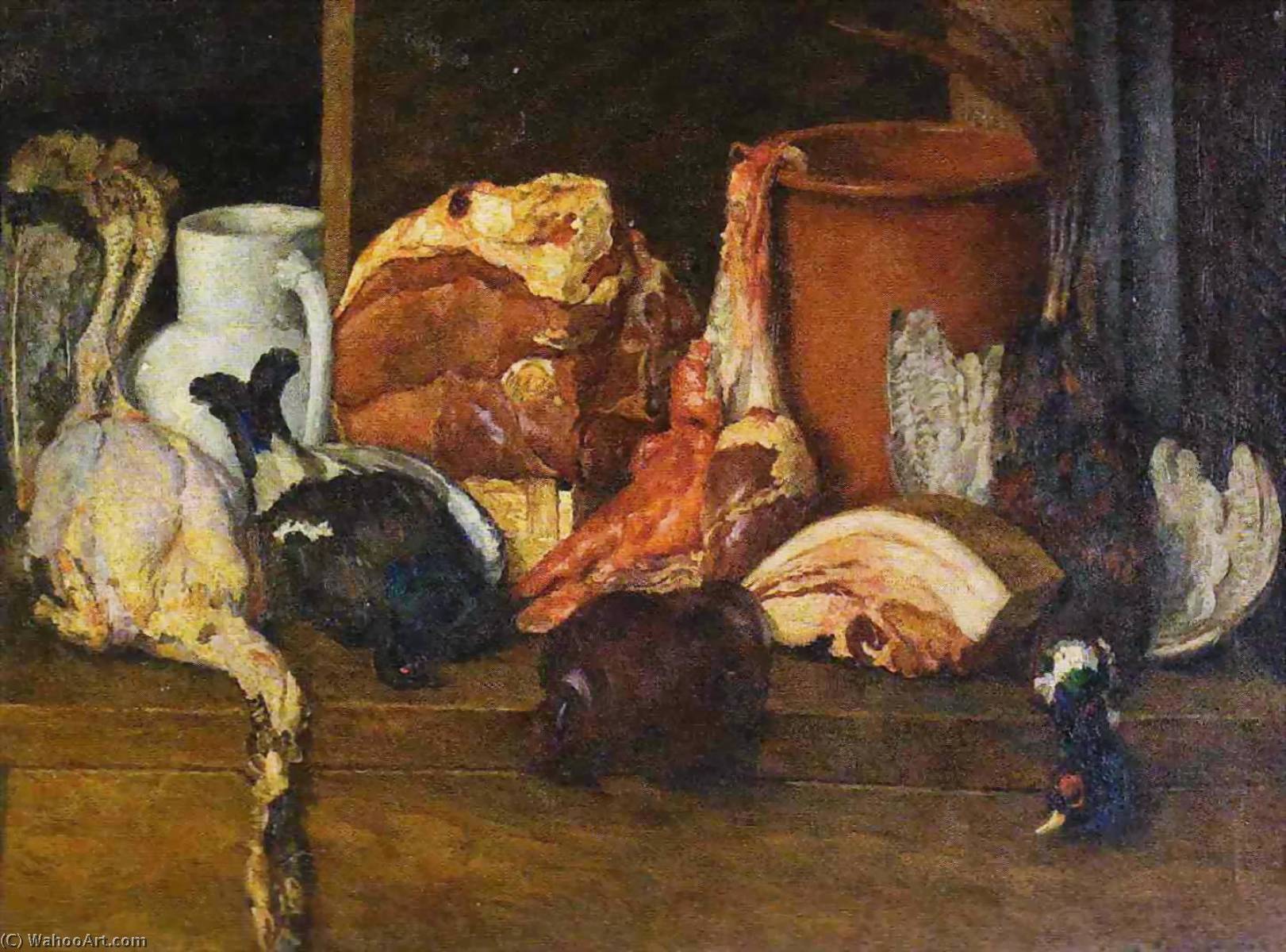 Wikioo.org - The Encyclopedia of Fine Arts - Painting, Artwork by Ilya Ivanovich Mashkov - Meat and poultry
