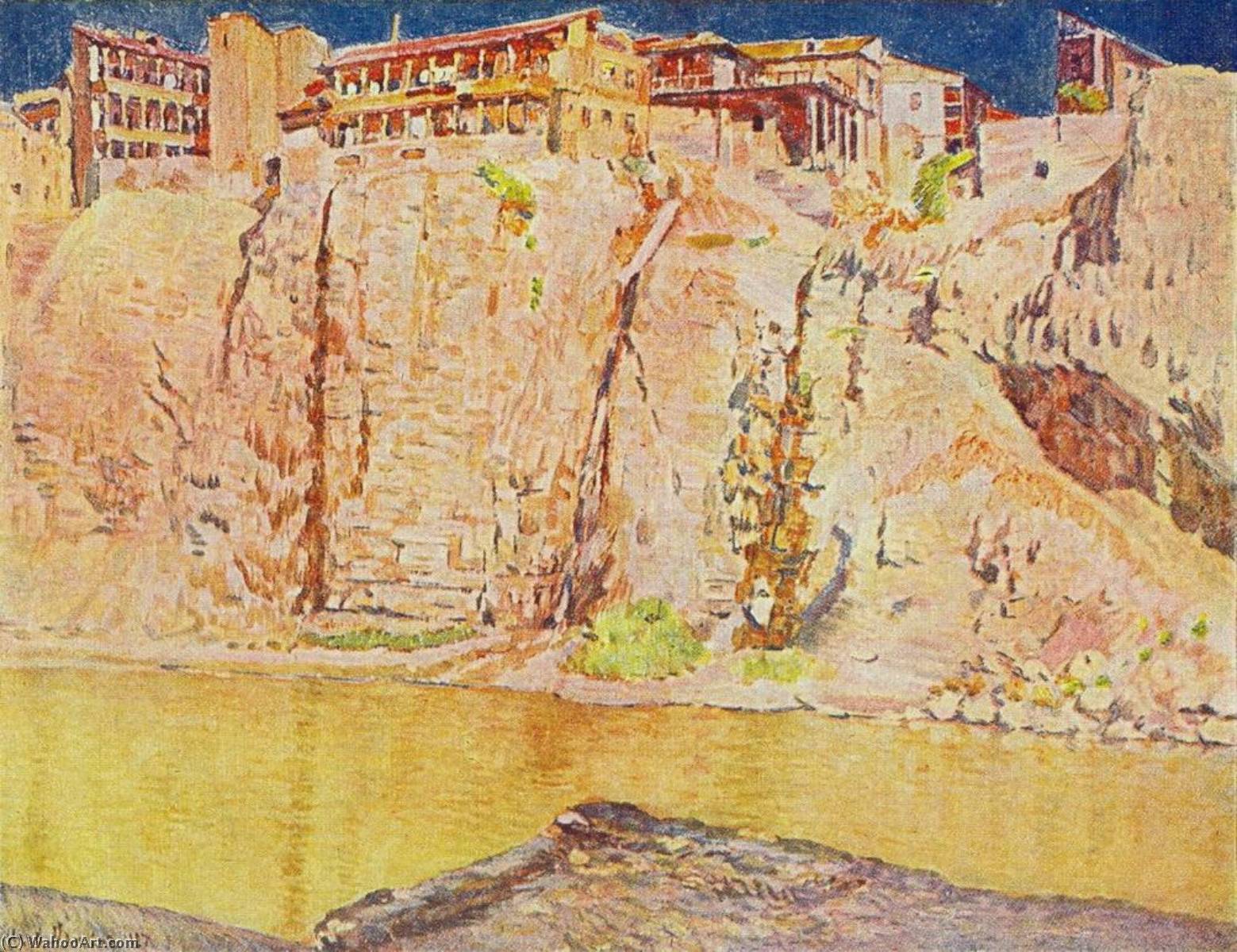 Wikioo.org - The Encyclopedia of Fine Arts - Painting, Artwork by Ilya Ivanovich Mashkov - Georgia. Tbilisi. The Kura River