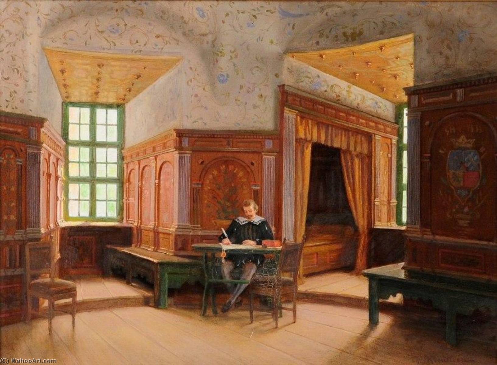 Wikioo.org - The Encyclopedia of Fine Arts - Painting, Artwork by Johan Krouthén - Gripsholm