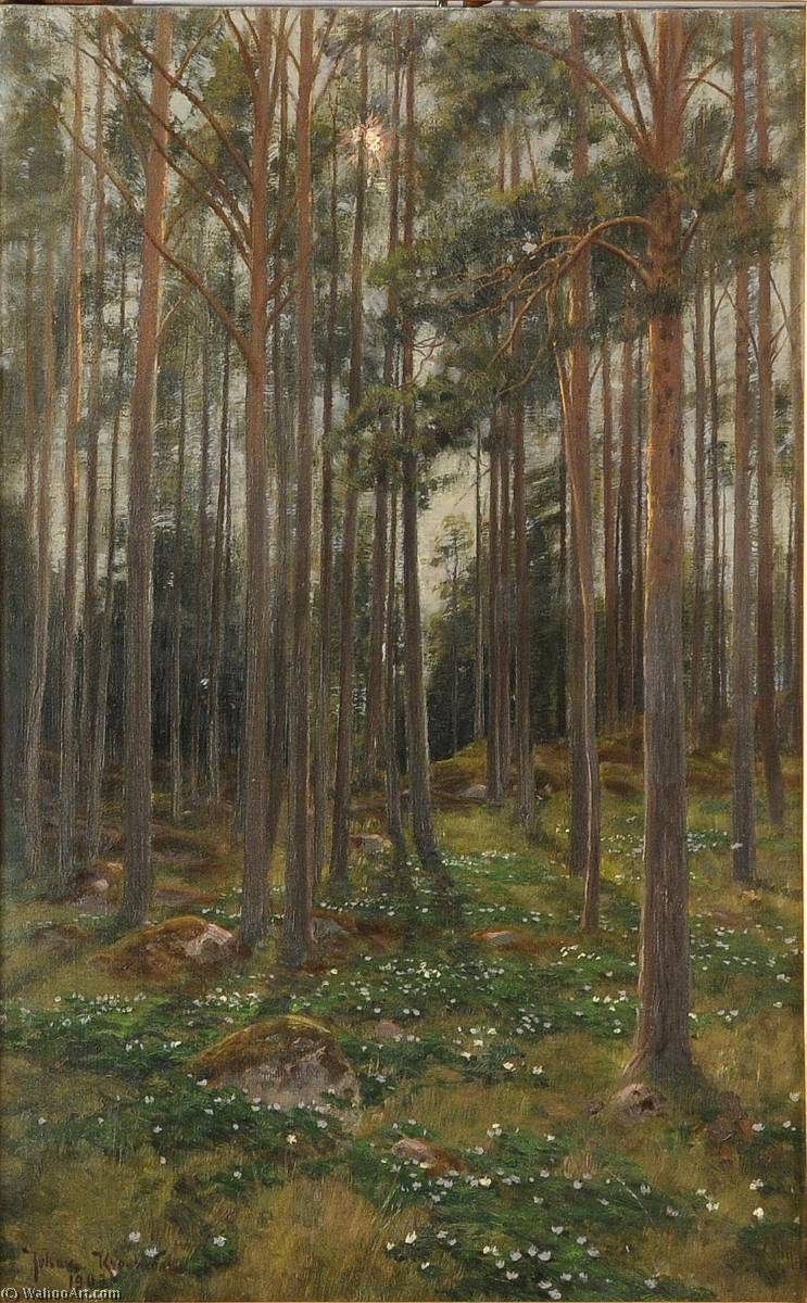WikiOO.org - Encyclopedia of Fine Arts - Lukisan, Artwork Johan Krouthén - Forest
