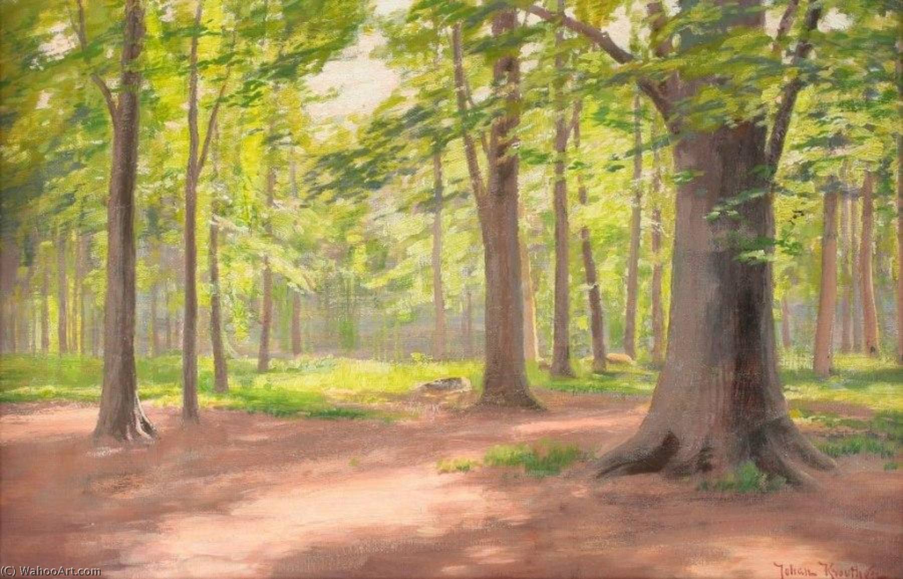 Wikioo.org - The Encyclopedia of Fine Arts - Painting, Artwork by Johan Krouthén - The Forest