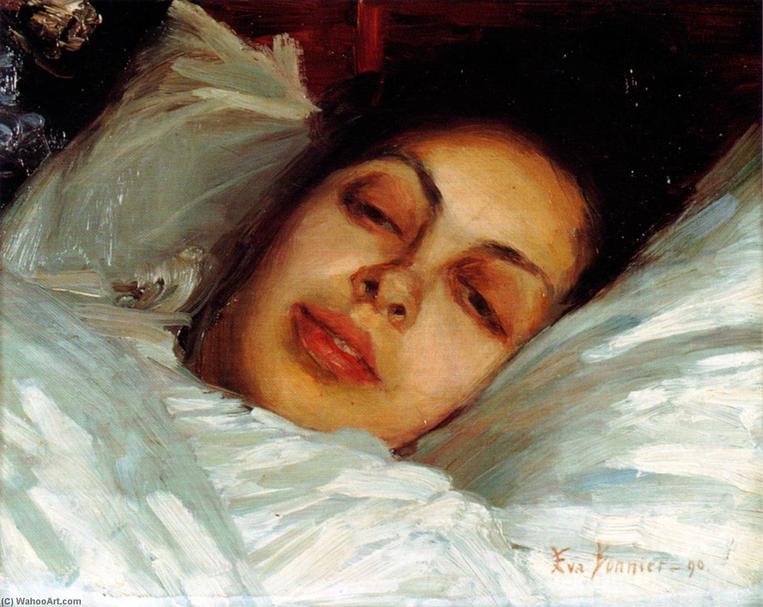 WikiOO.org - Enciclopedia of Fine Arts - Pictura, lucrări de artă Eva Bonnier - Convalescent