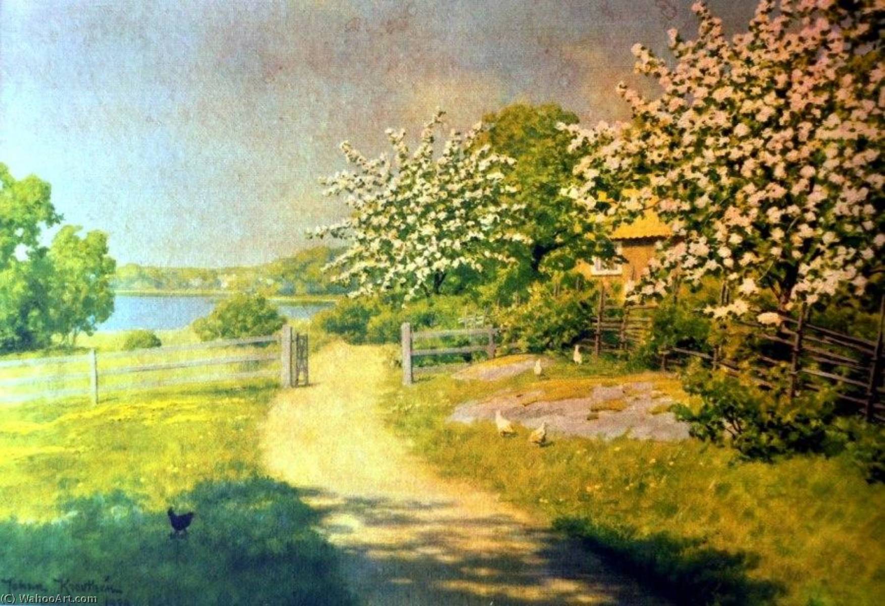 Wikioo.org - The Encyclopedia of Fine Arts - Painting, Artwork by Johan Krouthén - Early Summer