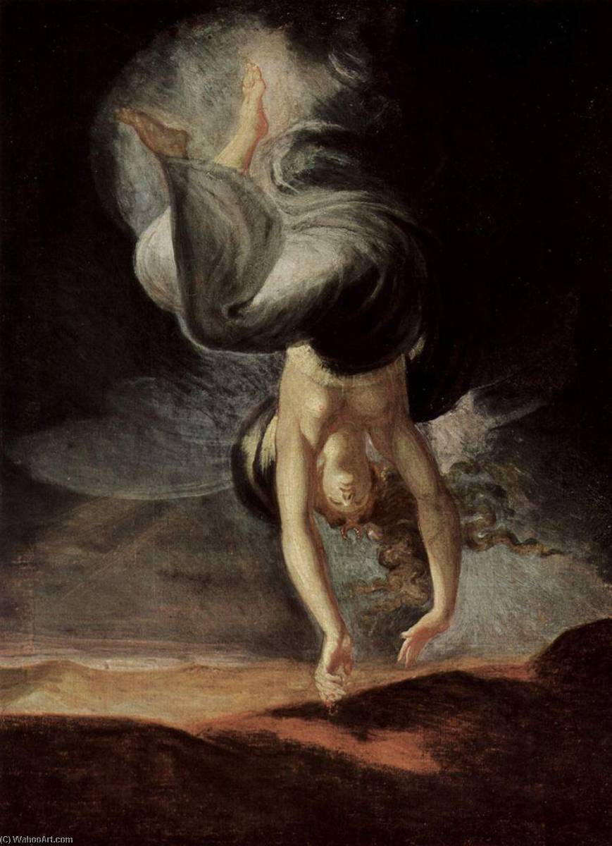 Wikioo.org - The Encyclopedia of Fine Arts - Painting, Artwork by Henry Fuseli (Johann Heinrich Füssli) - The fairy queen Titania finds the magic ring on the beach