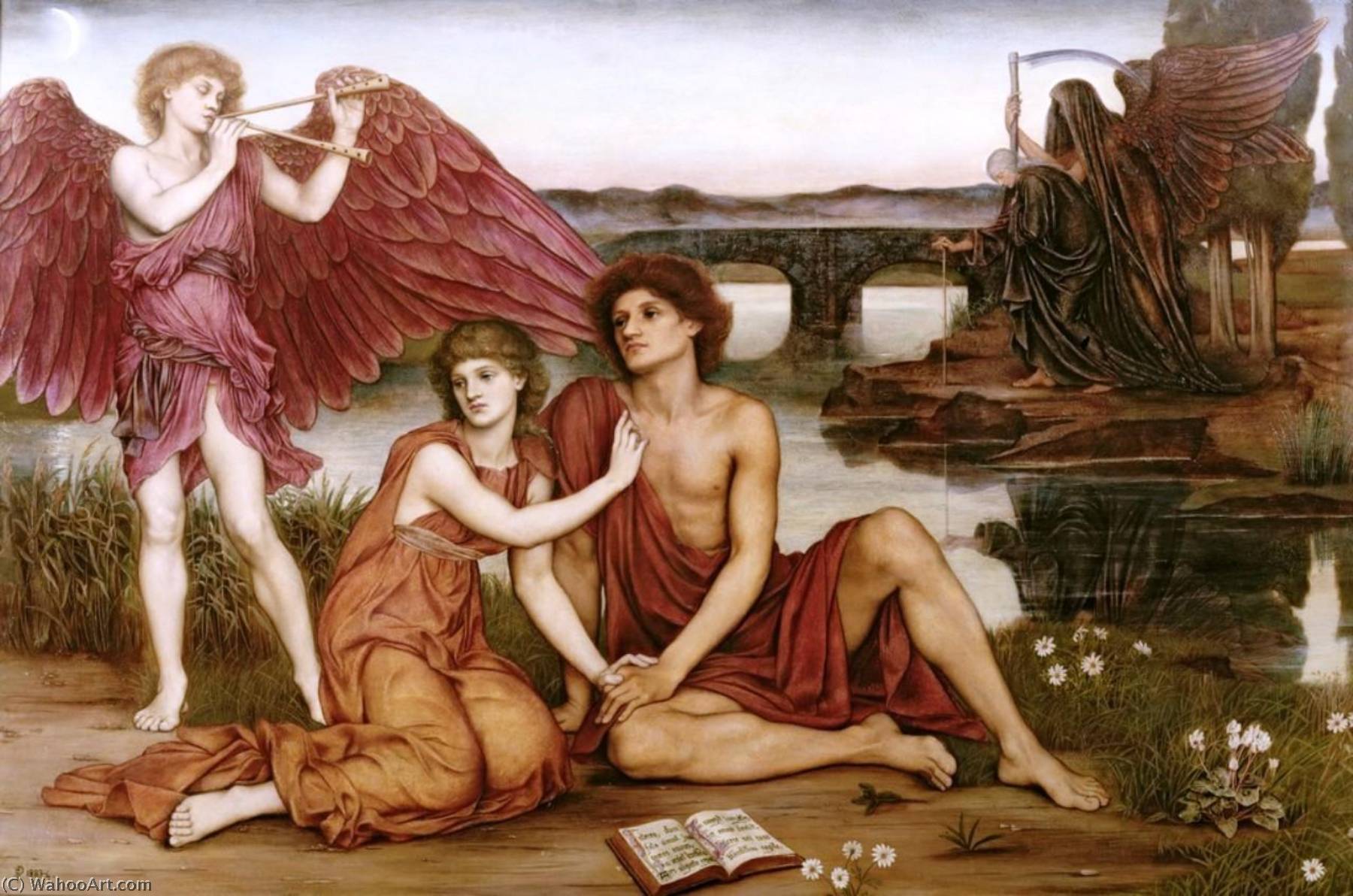 WikiOO.org - Encyclopedia of Fine Arts - Maleri, Artwork Evelyn (Pickering) De Morgan - Love's Passing