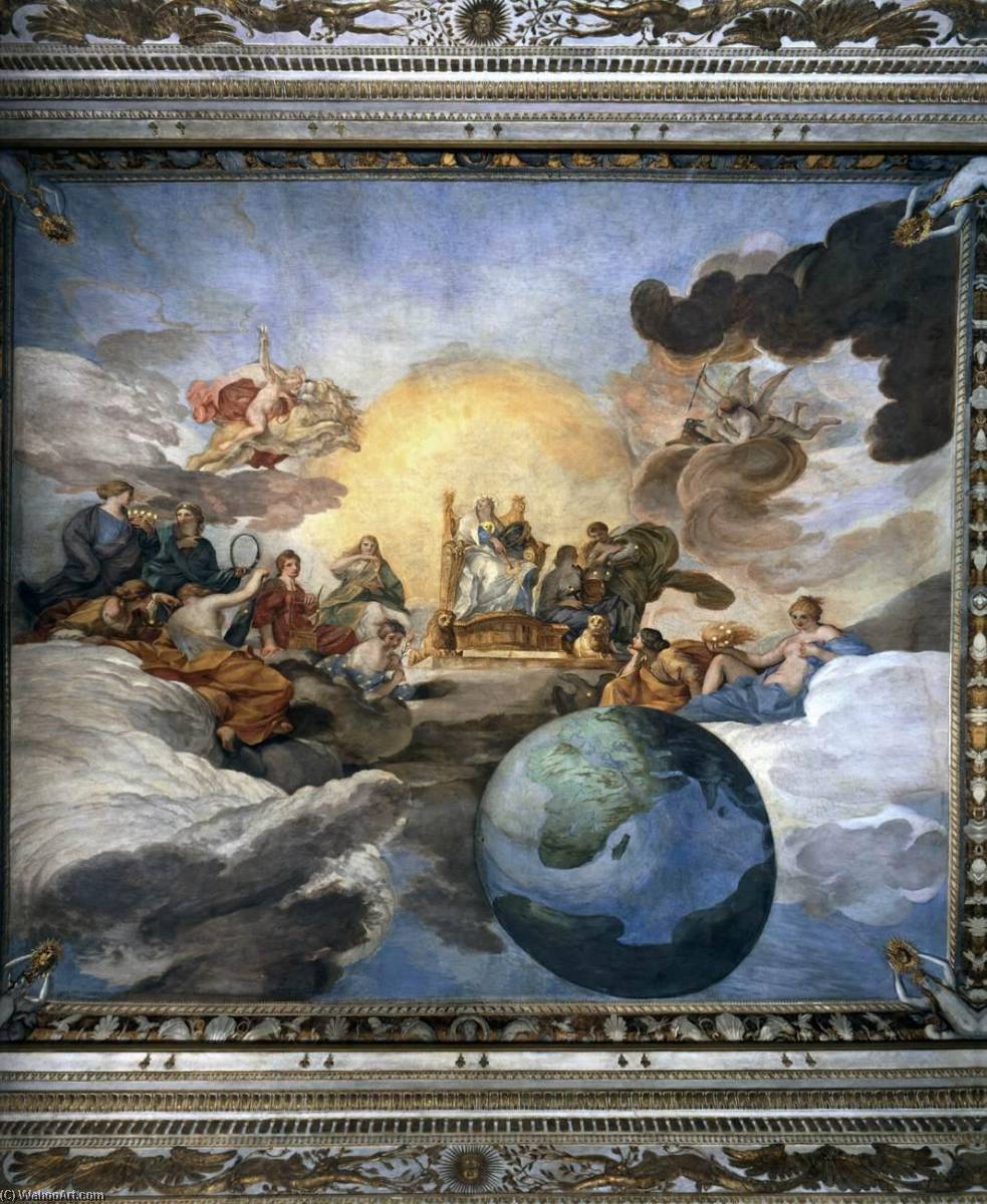 Wikioo.org - The Encyclopedia of Fine Arts - Painting, Artwork by Andrea Sacchi - Ceiling fresco