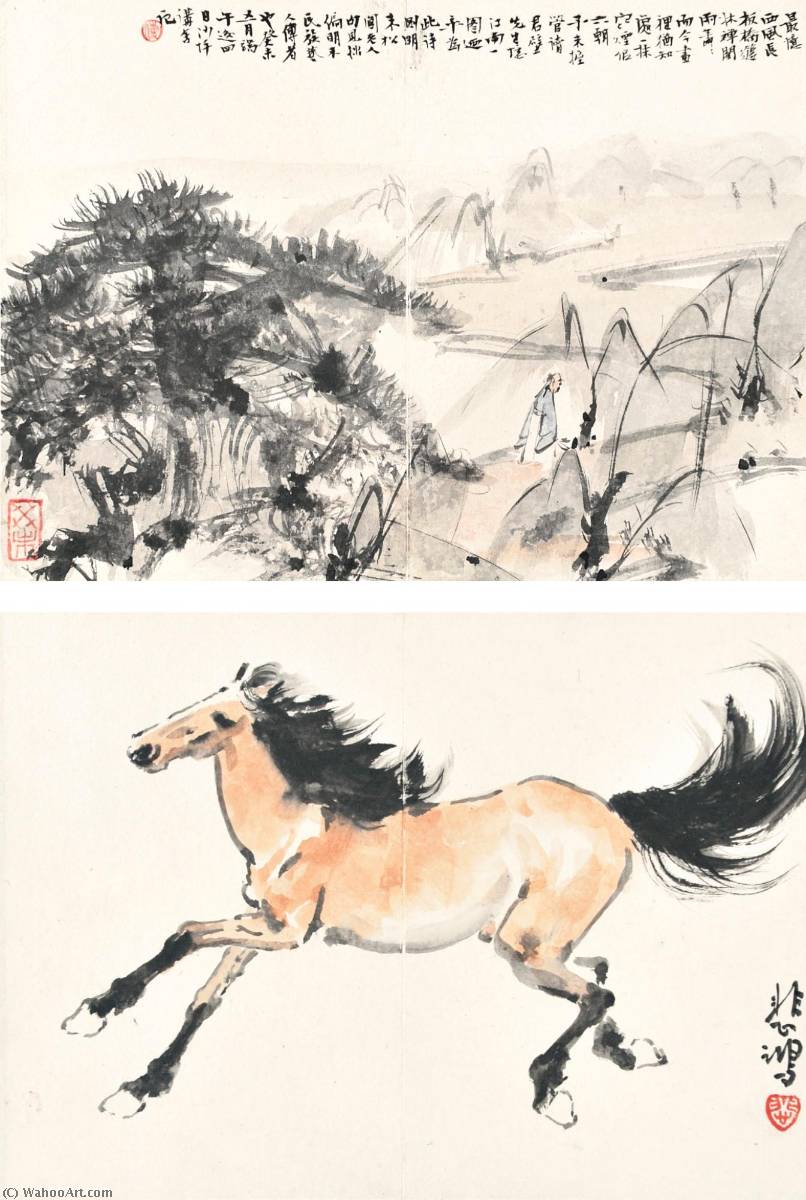 Wikioo.org - The Encyclopedia of Fine Arts - Painting, Artwork by Fu Baoshi - VARIOUS SUBJECTS