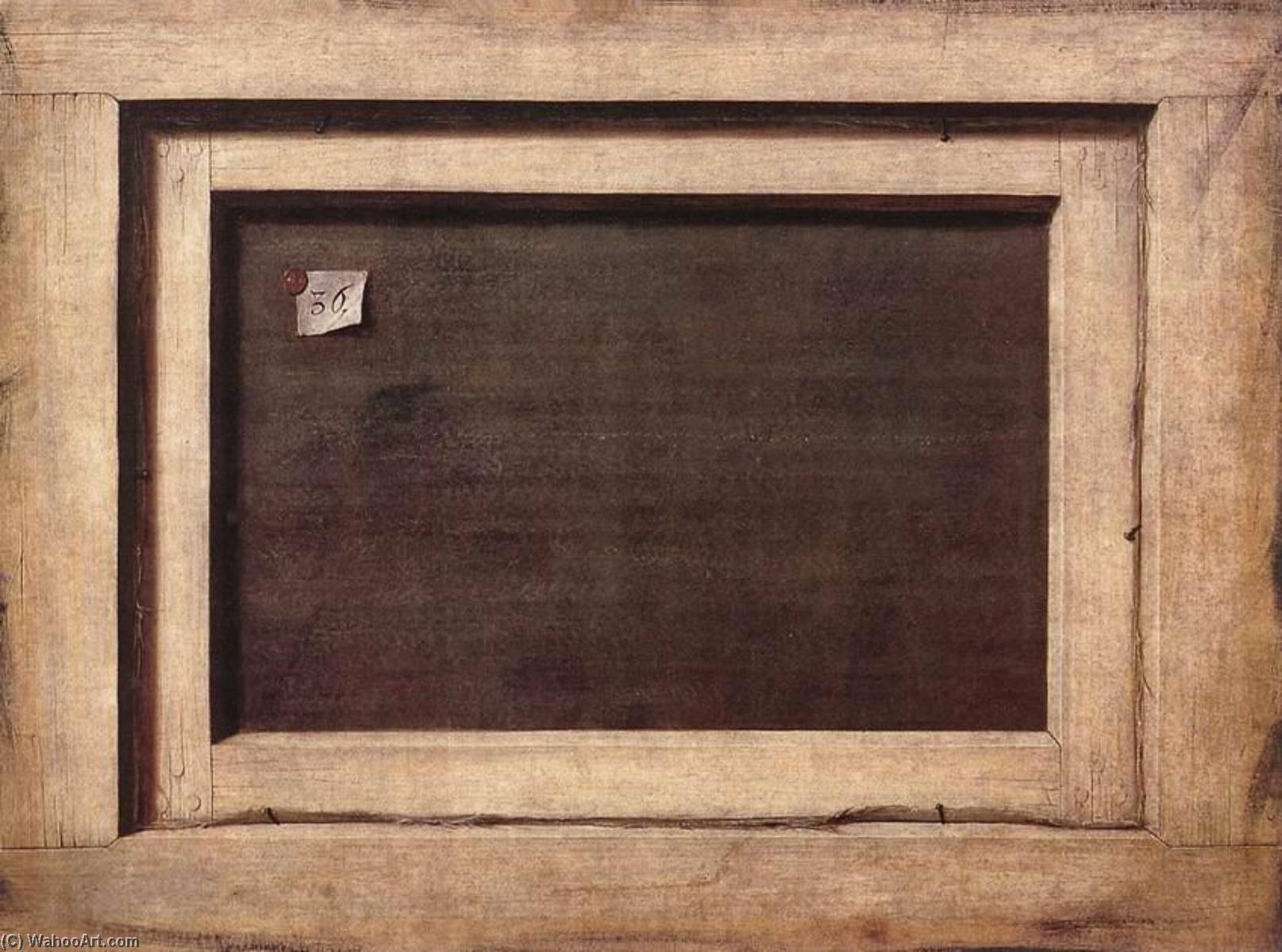 WikiOO.org - 백과 사전 - 회화, 삽화 Cornelis Norbertus Gijsbrechts - Reverse side of a painting
